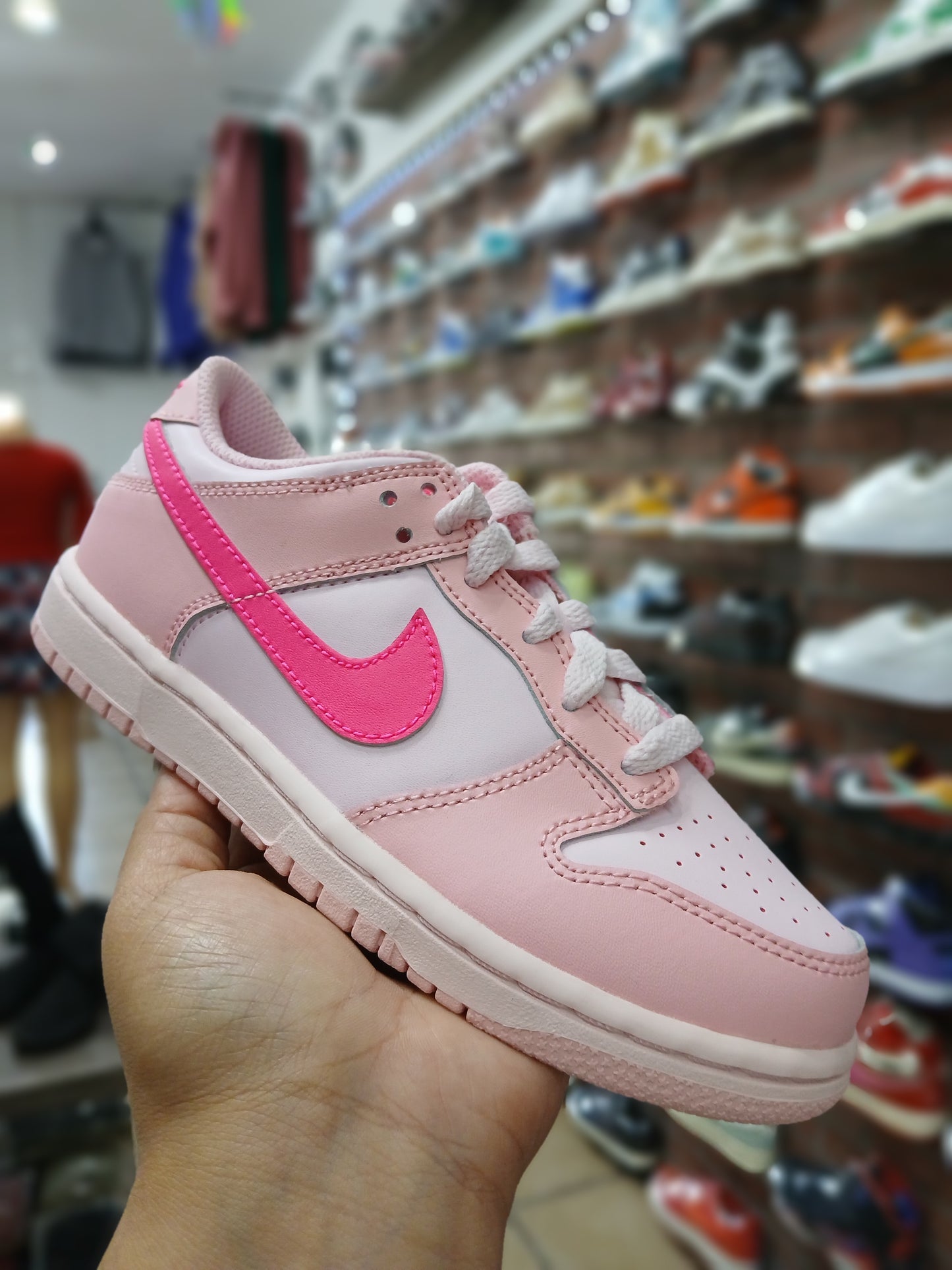 NIKE Triple Pink Dunks Youth